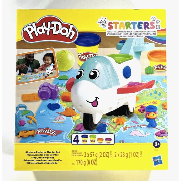 Play-Doh Airplane Explorer Starter Toy Set Pack of 3 New Factory Sealed - Picture 1 of 6